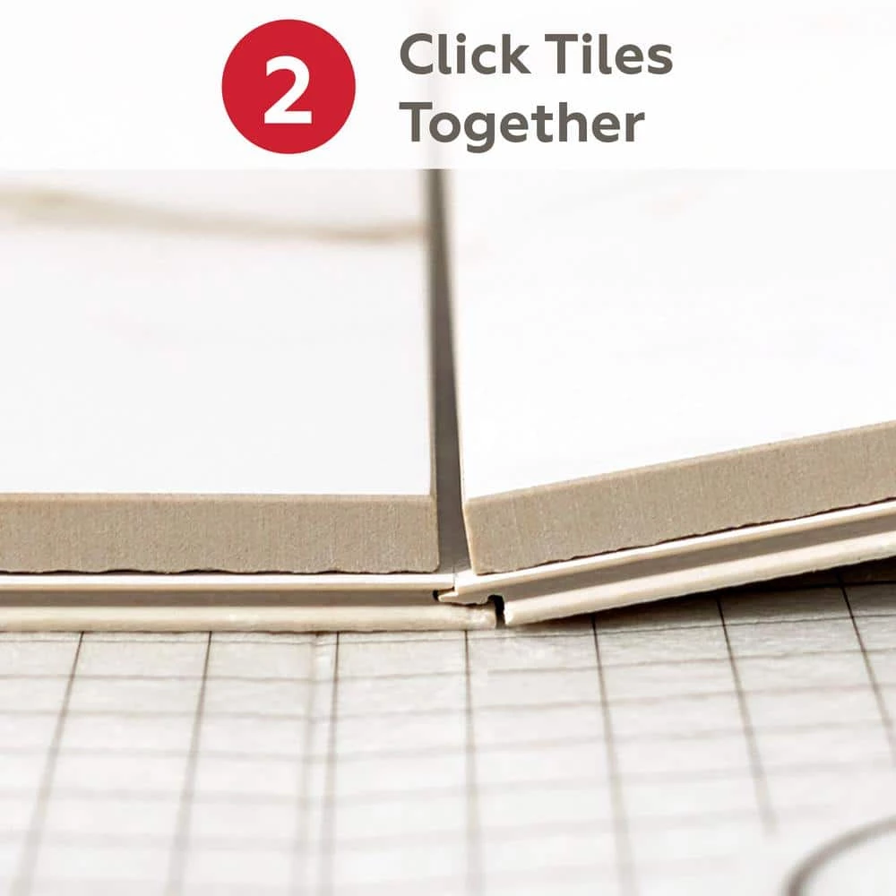 QuicTile 12 in. x 24 in. Tower White Matte Porcelain Locking Floor Tile (9.6 sq. ft. / case) by Daltile 11 QuicTile 12 in. x 24 in. Tower White Matte Porcelain Locking Floor Tile (9.6 sq. ft. / case) by Daltile - Image 9