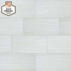 QuicTile 12 in. x 24 in. Tower White Matte Porcelain Locking Floor Tile (9.6 sq. ft. / case) by Daltile