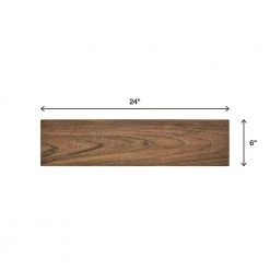 Baker Wood 6 in. x 24 in. Walnut Glazed Porcelain Floor and Wall Tile (0.97 sq. ft./Each) by Daltile -Daltile Sales Store walnut daltile porcelain tile bk10624hd1pr 66 1000 1