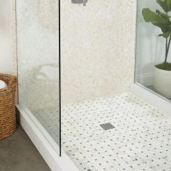 Premier Accents White and Gray Basket Weave 9 in. x 14 in. x 10 mm Natural Stone Mosaic Tile (0.82 sq. ft. / piece) by Daltile -Daltile Sales Store white and gray daltile marble tile pa87bstwccms1l 1f 1000