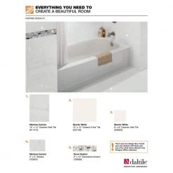 Semi-Gloss White 4-1/4 in. x 4-1/4 in. Ceramic Wall Tile (12.5 sq. ft. / case) by Daltile -Daltile Sales Store white daltile ceramic tile 0100441p4 d4 1000