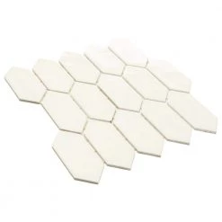 LuxeCraft 11 in. x 12 in. x 6.35 mm White Ceramic Picket Mosaic Wall Tile (0.73 sq. ft./Each) by Daltile -Daltile Sales Store white daltile ceramic tile lc1525pickhd1p2 77 1000