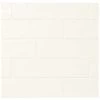 LuxeCraft White 3 in. x 12 in. Glazed Ceramic Subway Wall Tile (0.25 sq. ft./Each) by Daltile -Daltile Sales Store white daltile ceramic tile lc15312hd1p2 64 1000 1
