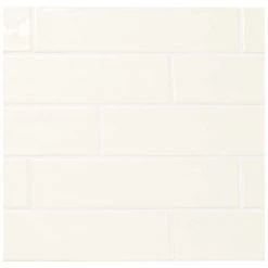 LuxeCraft White 3 in. x 12 in. Glazed Ceramic Subway Wall Tile (12 sq. ft. / case) by Daltile