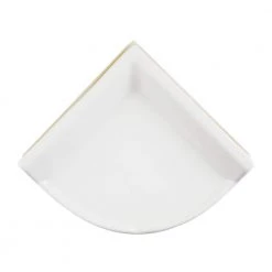 Bath Accessories White 8 in. x 8 in. Ceramic Wall Mounted Corner Shelf by Daltile