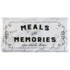 Cat Cora Grey 19.6 in. x 39 in. Printed "Meals & Memories" Anti Fatigue Kitchen Mat by Home Dynamix