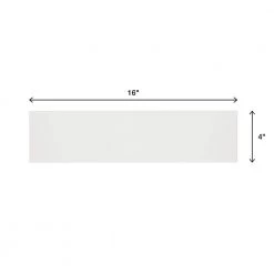 Vitruvian White Matte 4 in. x 16 in. Glazed Ceramic Wall Tile (14.64 sq.ft./Case) by Daltile -Daltile Sales Store white matte daltile ceramic tile vv114161p 66 1000